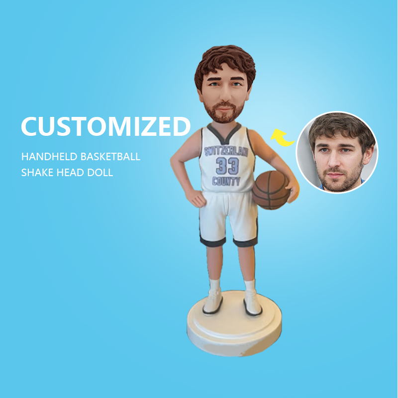 Customized Handheld Basketball Shake Head Doll