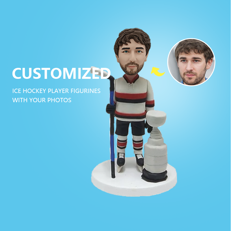 Customize Ice Hockey Player Figurines With Your Photos