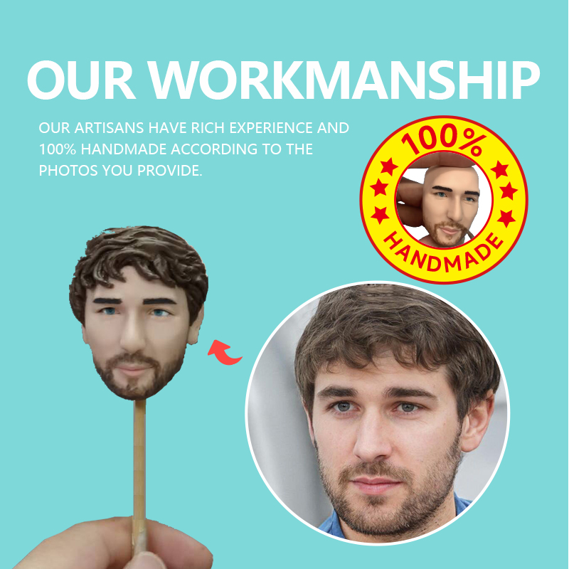 Use Your Photos Customized Weightlifters Bobble Head Figurine