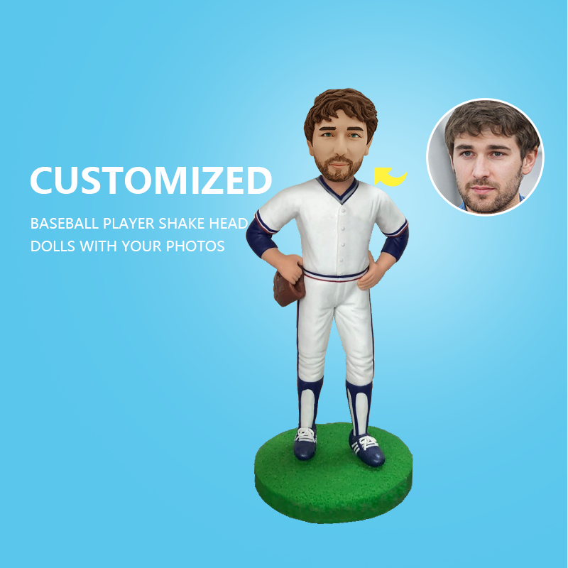 Customize Baseball Player Shake Head Dolls With Your Photos