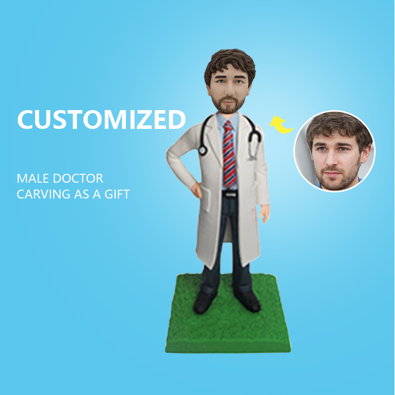 Customized Male Doctor Carving As A Gift