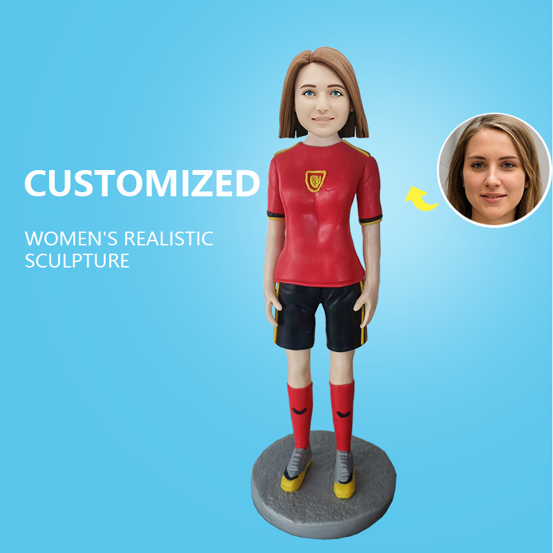 Customized Women's Football Style Shake Head Doll