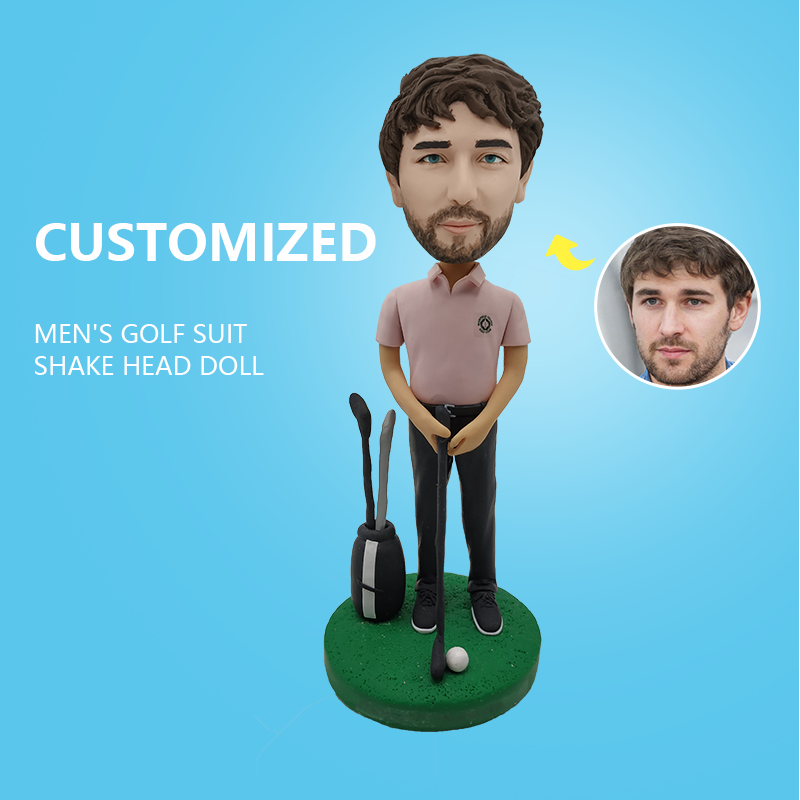 Customized Men's Golf Suit Shake Head Doll