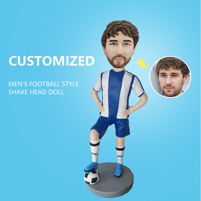 Customized Men's Football Style Shake Head Doll