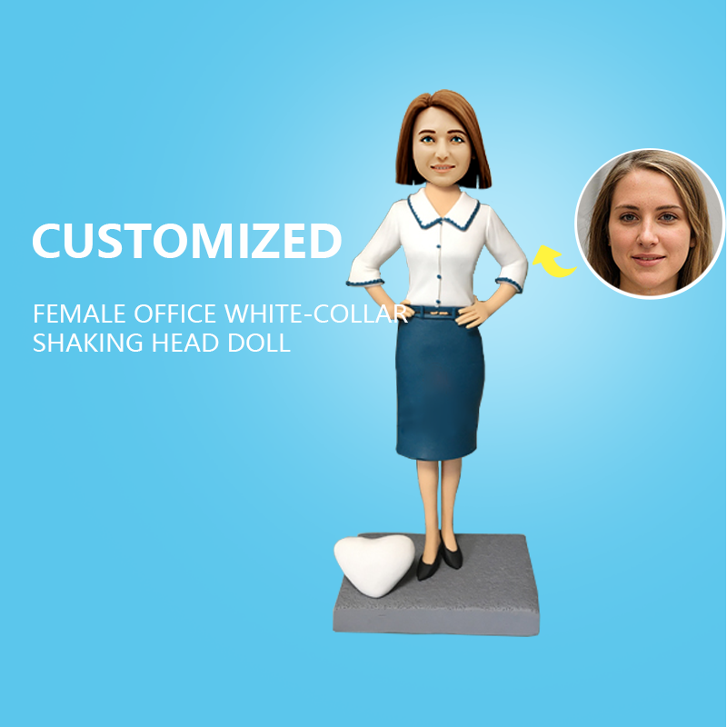 Customized Female Office White-Collar Shaking Head Doll
