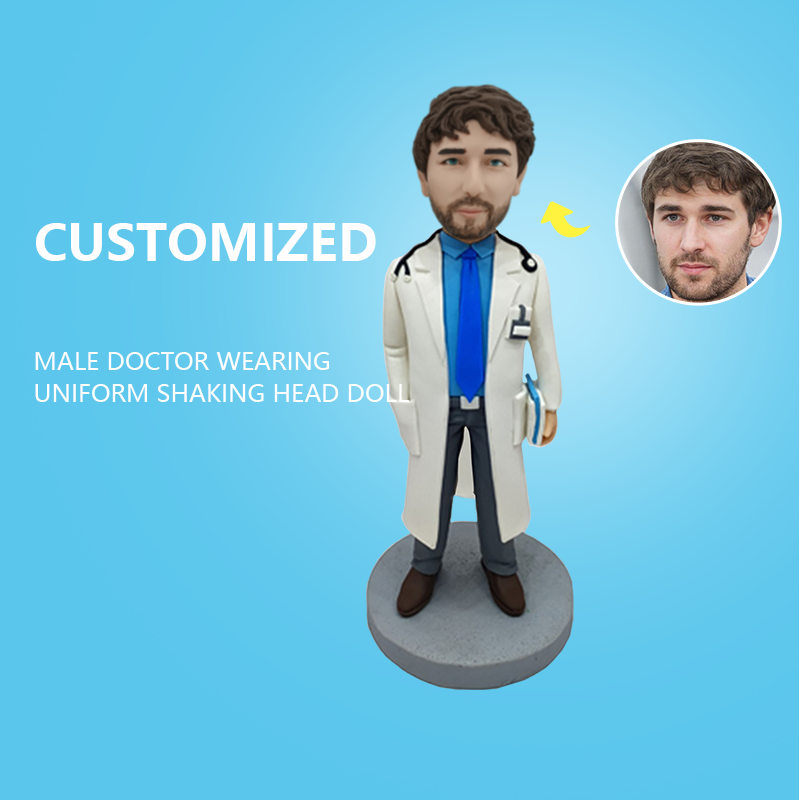 Customized Doctor Sculpture Shaking Head Doll