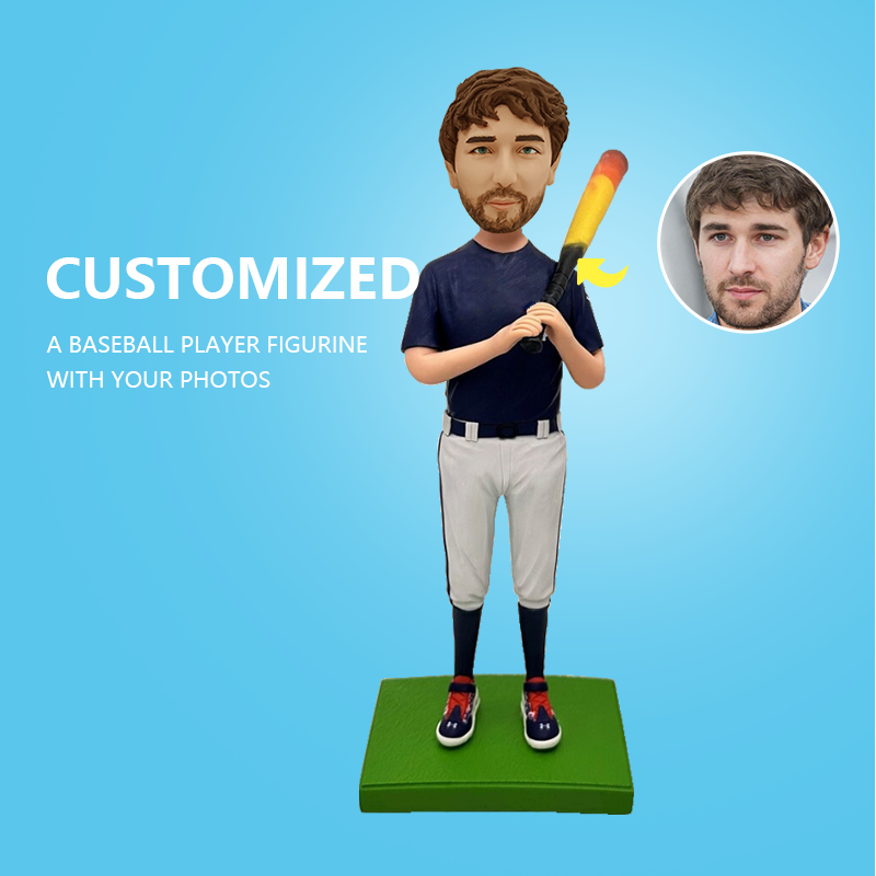 Customize A Baseball Player Figurine With Your Photos