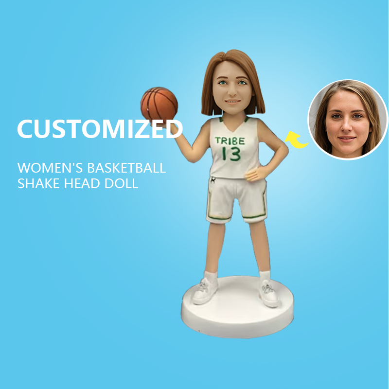 Customized Women's Basketball Shake Head Doll