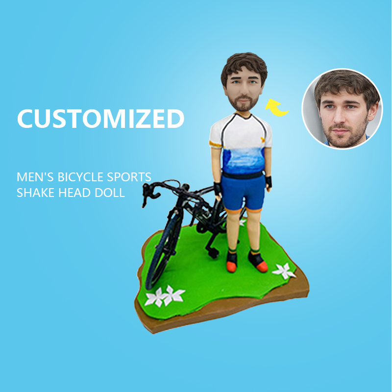 Customized Men's Bicycle Sports Shake Head Doll