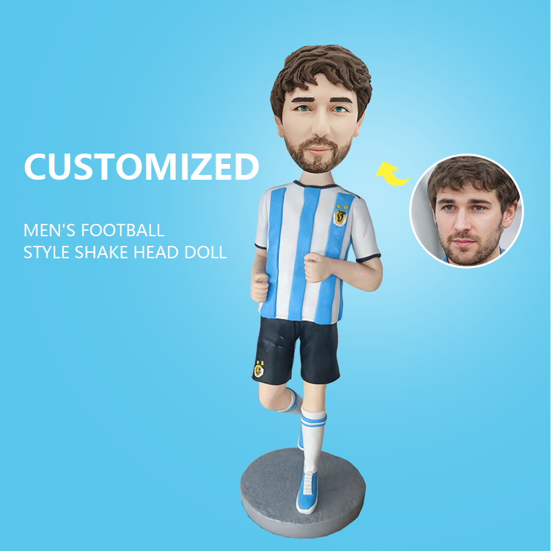 Customized Men's Football Style Shake Head Doll